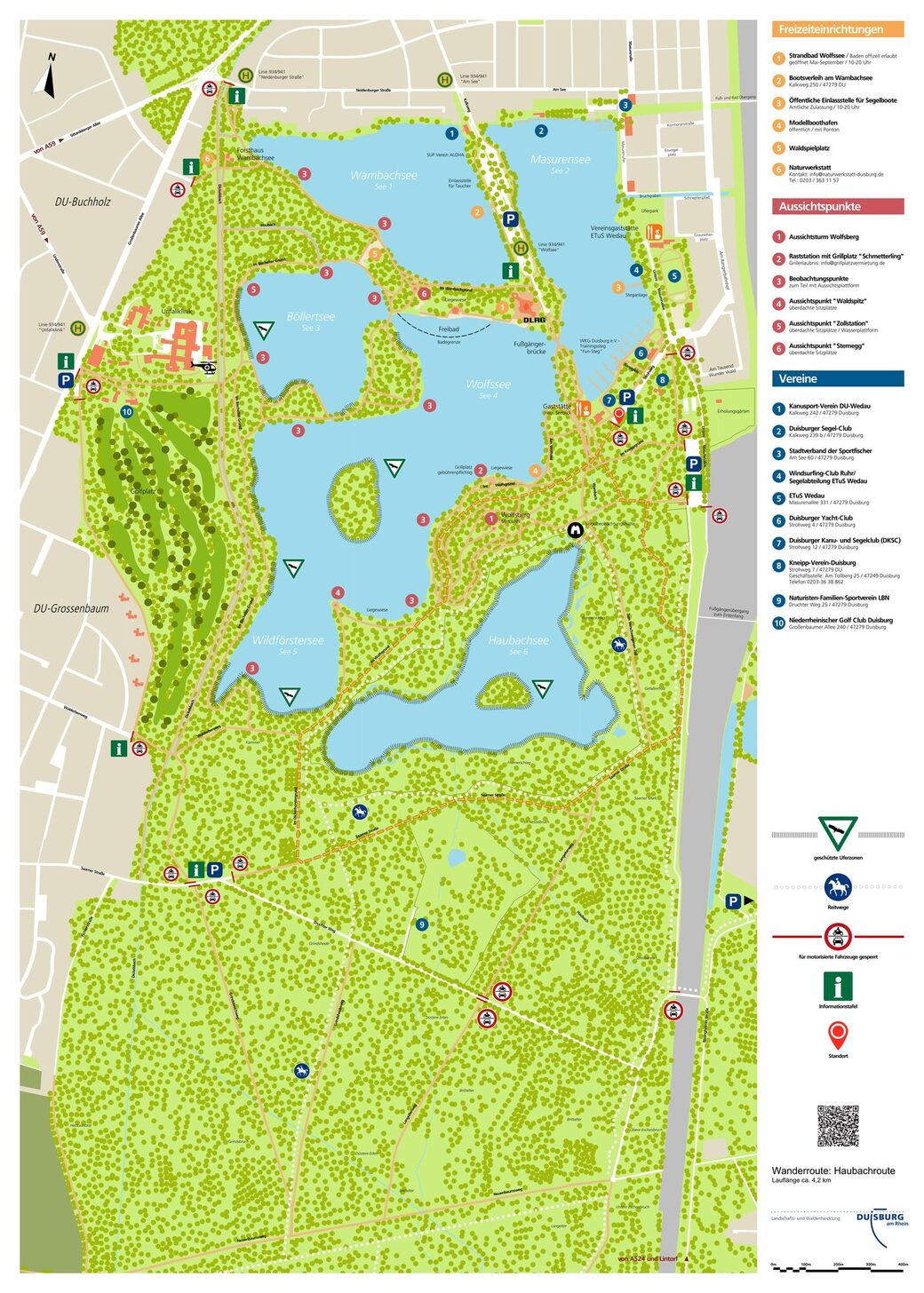 Wanderroute Hausbachsee