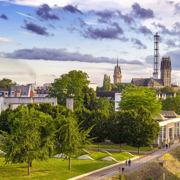 Ansicht auf den Garten der Erinnerung – auch Altstadtpark genannt