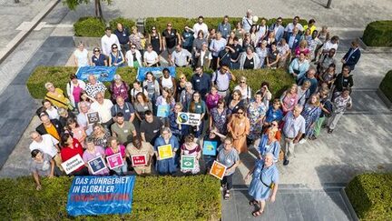 Steuerungsgruppe beim Austauschtreffen der Fairtrade-Städte der Fairen Metropole Ruhr in Hamm