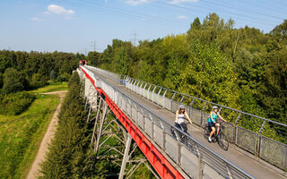 Railway cycle path in Gelsenkirchen
