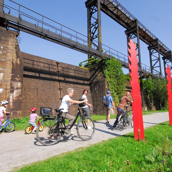 Op de fiets het Landschaftspark Duisburg-Nord ontdekken