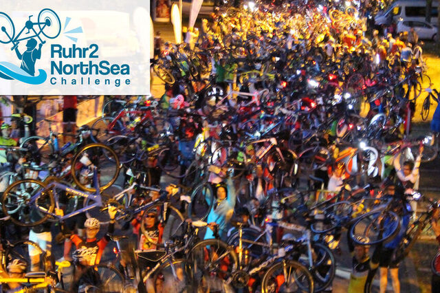 Het startveld voor de Ruhr2NorthSeaChallenge