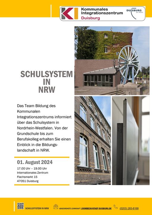 Flyer Infoabend Schulsystem NRW