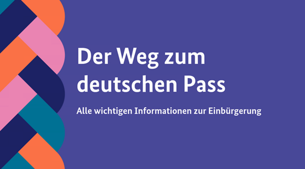 Poster "Der Weg zum deutschen Pass"