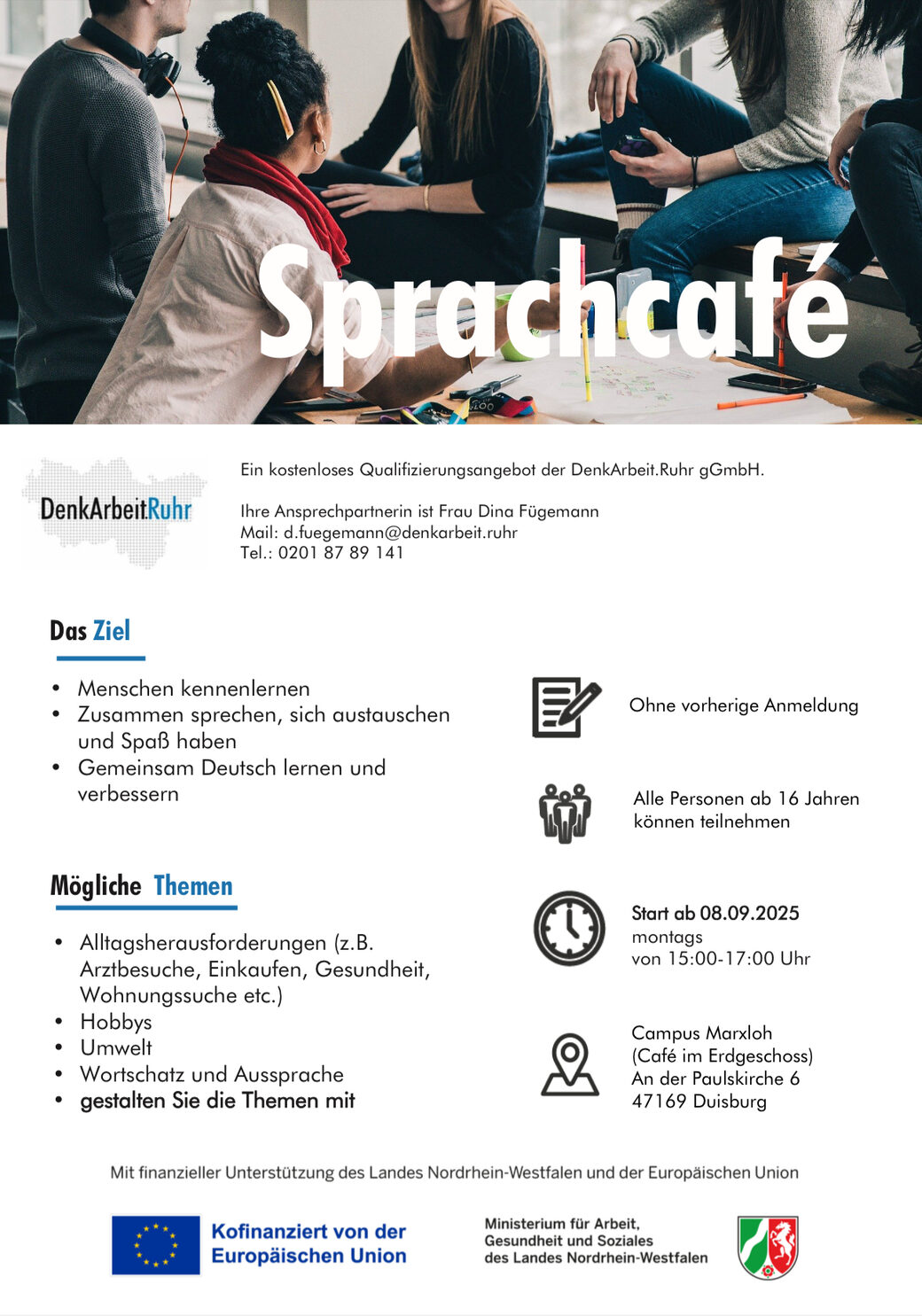 Flyer Sprachcafé