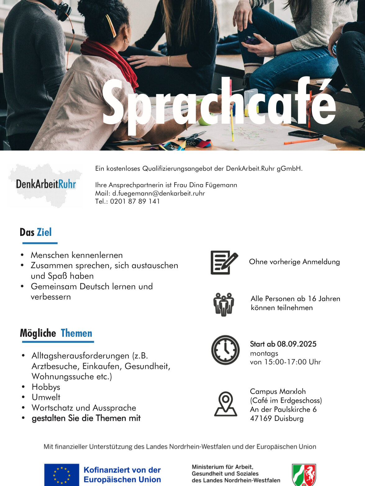 Flyer Sprachcafé