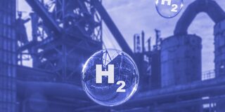 Symbolbild Hydrogen/H2 und Industrie
