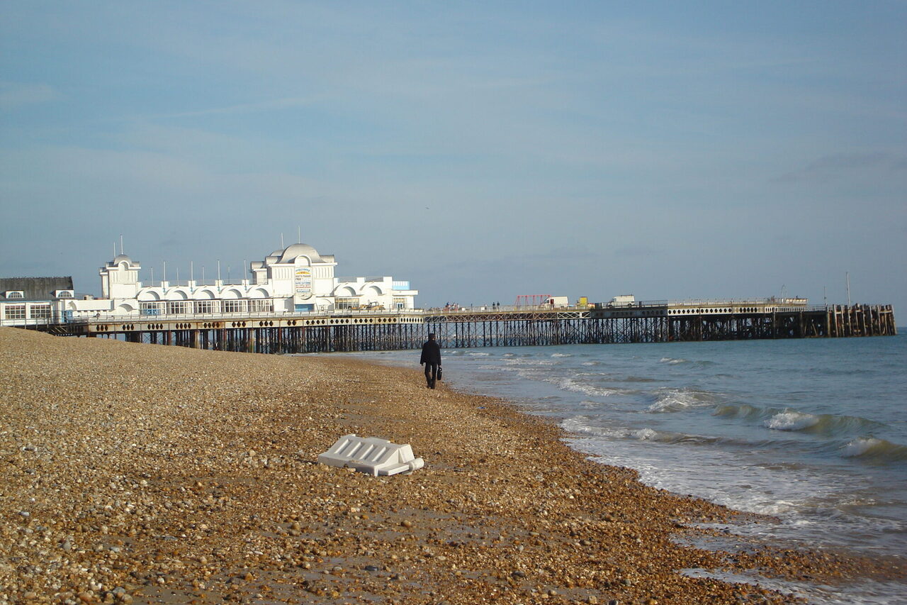Portsmouth Strand und Pier
