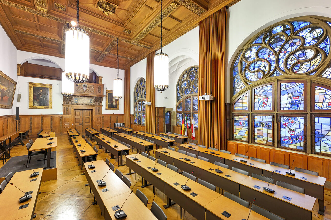 Ratssaal im Rathaus der Stadt Duisburg