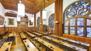 Ratssaal im Rathaus der Stadt Duisburg