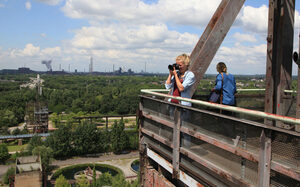 Blick vom Hochofen 5 im Landschaftspark Duisburg-Nord