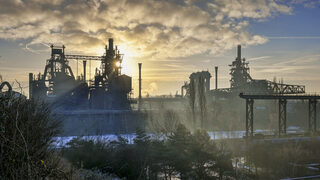 Landschaftspark Duisburg-Nord im Winter