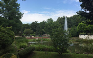 Wasserfontäne im Revierpark Mattlerbusch