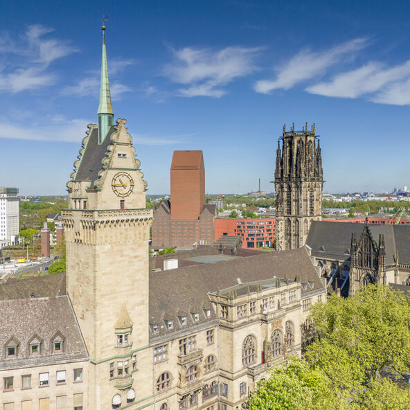Luftbild Rathaus Duisburg
