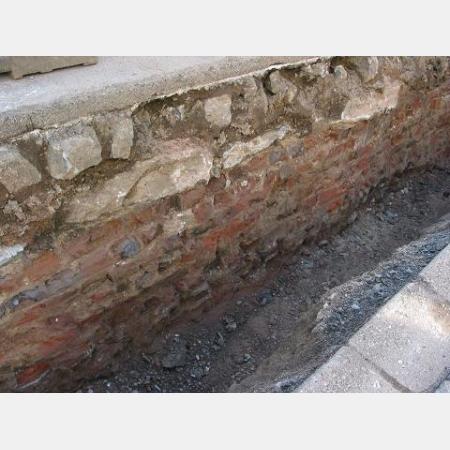 Ansicht des Fundaments