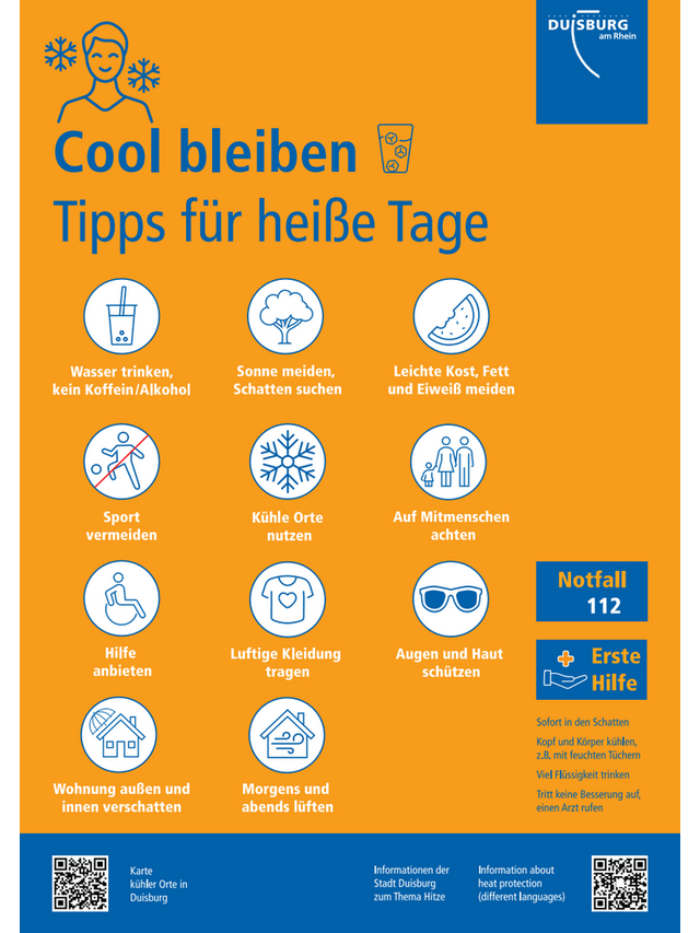 Was tun an heißen Tagen? Viele Tipps