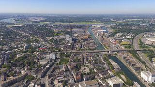 Luftbild - Altstadt, Hochfeld, Rhein