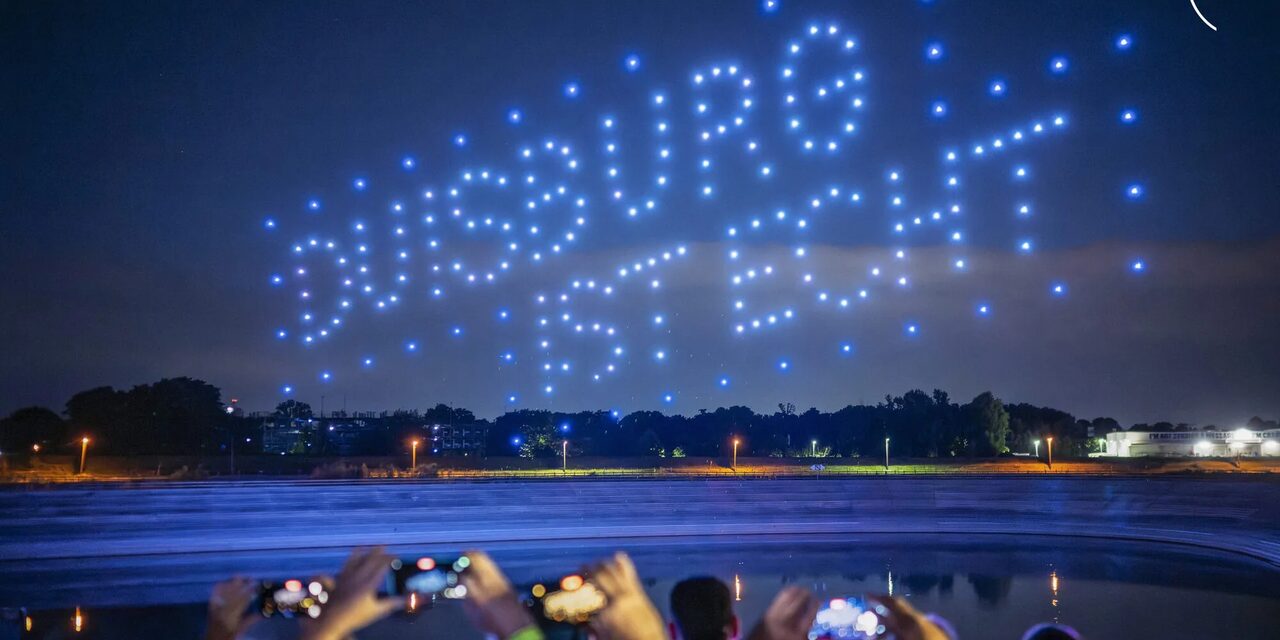 Duisburg ist echt Drohnenshow
