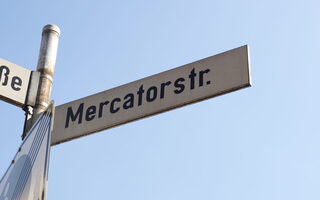 Straßenschild Mercatorstraße