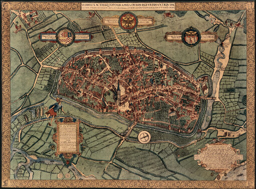 Stadtplan nach Johannes Corputius