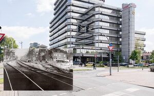 Straßenbahnbau auf der Mülheimer Straße