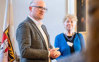 Oberbürgermeister Sören Link und Prof. Dr. Gesine Schwan