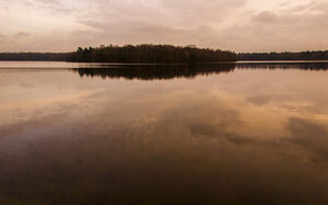 Wolfssee in der Dämmerung
