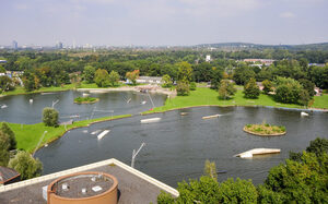 Luftaufnahme Wasserskianlage Wedau